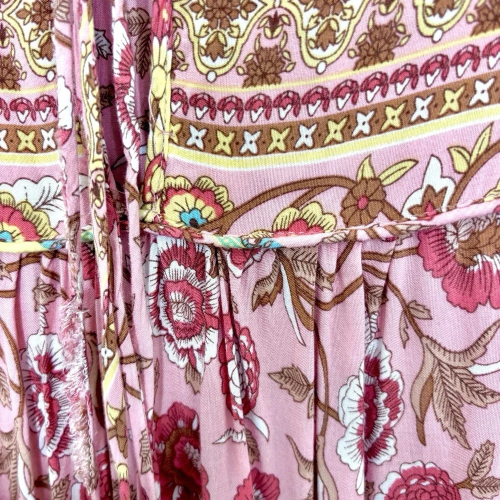 Lance Cade Dress Small Floral Boho Festival Peasant Hippie Romantic Cottagecore